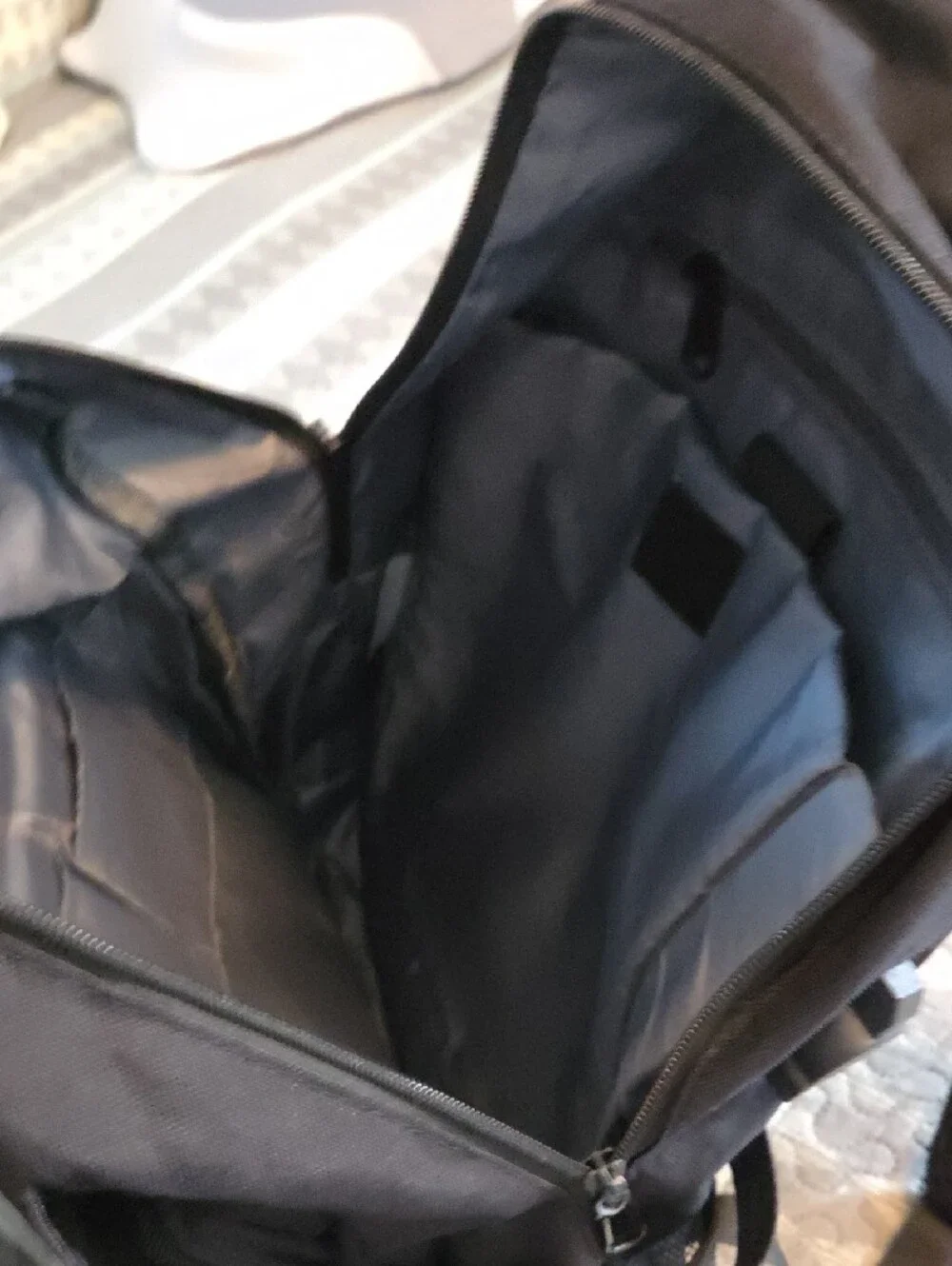 Black Graphic Music Backpack - Unbranded